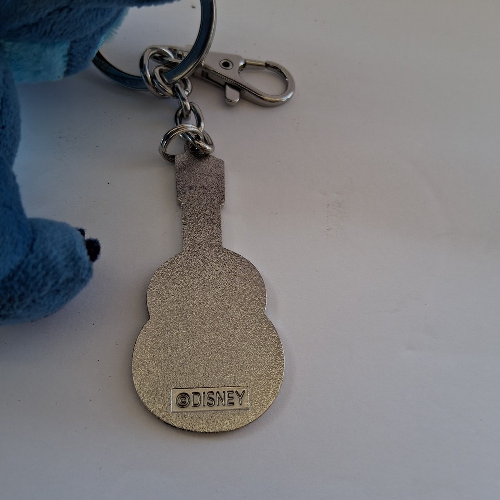 Disney Lilo & Stitch Mini Plush Keychain Ukulele Metal Charm & Action Pen Lot - Picture 5 of 8